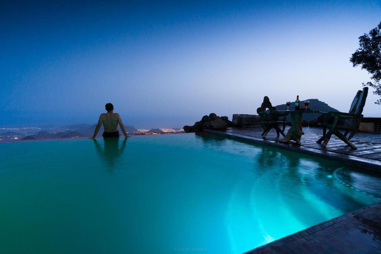 Historic Canarian House, Private Heated Infinity Pool, Bbq, Wifi + Panoramic Ocean Views อาโรนา ภายนอก รูปภาพ